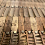 OUTLAW BEARD CO WOOD FOLDING BEARD COMB