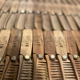 OUTLAW BEARD CO WOOD FOLDING BEARD COMB