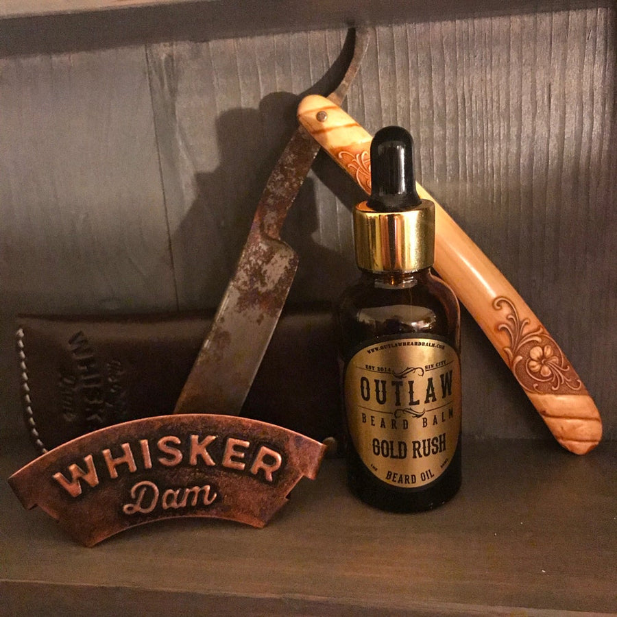 Whisker Dam w/ custom leather pouch